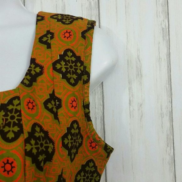 African Printed Fit and Flare Handmade Custom Made Dress - Picture 5 of 8